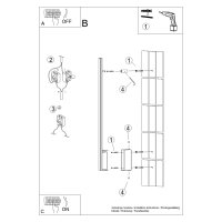Sollux Lighting Lagom 150, aplica LED de perete alba, 4000K, 22W, 2605 lm, 4 x 7 x 151 cm - 9