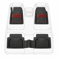 Covorase auto tip tavita TEAMCAR pentru Alfa Romeo 159 Sportwagon Pre-Facelift, 2006-2008, negre, set 5 bucati - 1