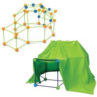 Cort interactiv pentru copii de tip Do It Yourself: 110 mingi, 200 bete si panza impermeabila - 4