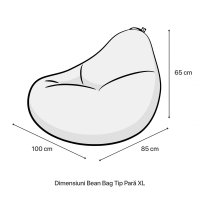 Fotoliu Puf Bean Bag tip Para XL Lamai - 2