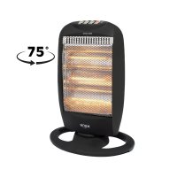 Radiator Electric Quartz Bohm BHH05 - 400/800/1200W, Aeroterma cu Oscilatie 75° pentru Spatii de 25m² - 1