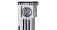 Semineu electric Prometeu & Galileo silver, Art Flame, 1050x1200x330 mm, 2000W - 3