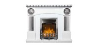 Semineu electric Prometeu & Galileo silver, Art Flame, 1050x1200x330 mm, 2000W - 1