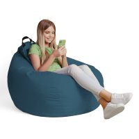 Husa fotoliu Puf Bean Bag tip Para XL Chroma fara umplutura dark blue - 4