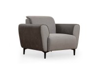 Fotoliu AREN fix, gri, dimensiuni 100x85x85 cm - 1