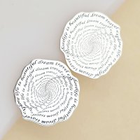 Cercei Vortex - Bijuterie Statement din Argint 925 cu Gravura Unica - 1
