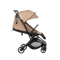 Carucior copii Tutis Noordi Sia Sand Beige Carbon, 5.9 kg, compatibil cu avionul, accesorii incluse, suporta pana la 22 kg - 1