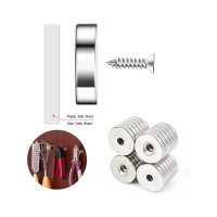Set 20 magneti puternici pentru surub, gri, disc, 15 mm x 4 mm - 6