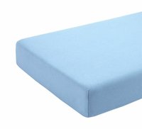 Cearceaf albastru KidsDecor cu elastic din bumbac 70 x 160 cm - 1