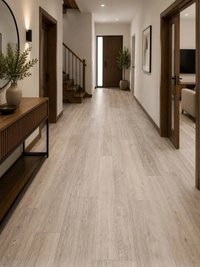 Linoleum Knight Delta 97-1, crem, aspect de dusumea din lemn, 300 x 700 cm - 1