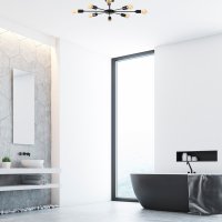 Lustra Ray Negru 78x78x19 cm - 1