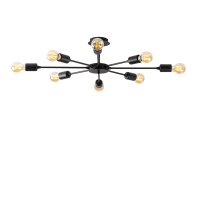 Lustra Ray Negru 78x78x19 cm - 4