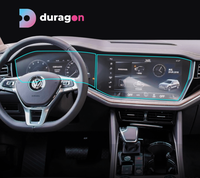 Folie de protectie pentru navigatie Volkswagen Touareg 2018-2023, Duragon, silicon transparent, kit de instalare inclus - 1