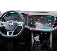 Folie de protectie pentru navigatie Volkswagen Touareg 2018-2023, Duragon, silicon transparent, kit de instalare inclus - 5