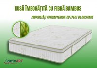 Saltea Bambus Super Confort Pocket Multilayer 90 x 200 x 25 cm cu Husa Matlasata - 9
