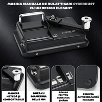 Masina Manuala de Rulat Tigari CYBERDUST, Injector de Tutun de Precizie, Maneta Finisata pentru Confort - 5