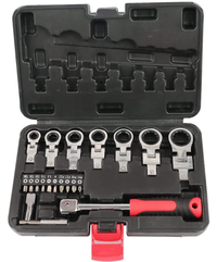Set de chei cu clichet cap flexibil de 20 buc cu cap Torx de 8 mm-19 mm - 1