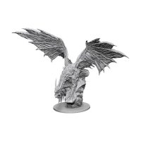 Miniatura Pathfinder Battles Deep Cuts - Dragon Argintiu Negru - 1