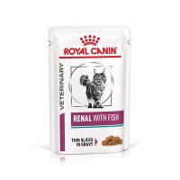 ROYAL CANIN VD Renal Pește - Dietă Veterinară pentru Pisici, Hrană Umedă în Sos, 85g x 12buc - 1