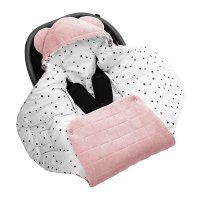 Paturica universala pentru scoica auto bumbaccatifea Royal Baby Pink Sleepee 3 tog - 5