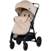 Carucior pentru copii Chipolino Ultera Latte cu husa pentru picioare, bara detasabila, roti cu suspensii, greutate admisa 22 kg - 1