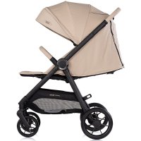 Carucior pentru copii Chipolino Ultera Latte cu husa pentru picioare, bara detasabila, roti cu suspensii, greutate admisa 22 kg - 3