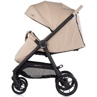Carucior pentru copii Chipolino Ultera Latte cu husa pentru picioare, bara detasabila, roti cu suspensii, greutate admisa 22 kg - 4