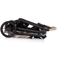 Carucior pentru copii Chipolino Ultera Latte cu husa pentru picioare, bara detasabila, roti cu suspensii, greutate admisa 22 kg - 5