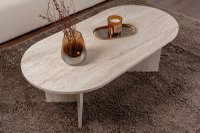Masa de cafea, Hanah Home, PAL melaminat, travertin, 119x60x40 cm - 4