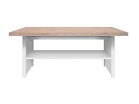 Masuta de cafea TOP MIX, cu raft, alb, 115x55x48 cm - 1