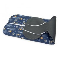 Insertie Antitranspiratie Kerstin Blue Forest din Bumbac 100%, Dimensiune 87 x 30 cm, Design cu Plasa Distantier 3D - 2