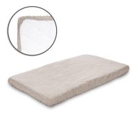 Cearceaf elastic pentru patut Lorelli, 98 x 65 cm, 100% bumbac ranforce, Bej - 1