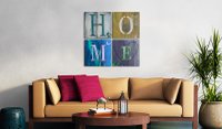 Tablou canvas Bimago - Make yourself at home 80x80 cm - 2
