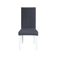 Scaun living TEO, picioare lemn alb, stofa z albastru, 46x60x98 cm - 1