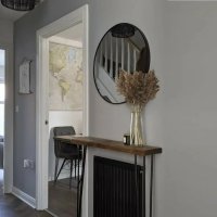 Masa de hol Homs A-620, suport calorifer din lemn, 115 x 19 x 85 cm - 1