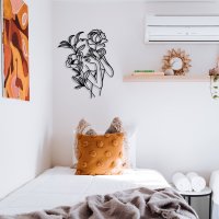Tablou metalic Elif Negru 40x50 cm - 4