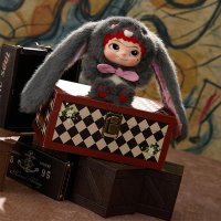 Figurina surpriza de plus MINISO, seria Wakuku V2 "Fox & Bunny Trick or Treat" Series Plush Blind Box, mai multe modele - 4