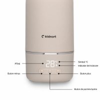 Incalzitor portabil pentru biberoane Kidnort Beige, 100 W, baterie 5200 mAh, USB-C, otel SUS316, fara BPA, dezinfectare la 65 C, capacitate 500 ml - 3