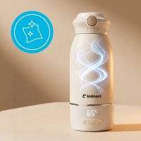 Incalzitor portabil pentru biberoane Kidnort Beige, 100 W, baterie 5200 mAh, USB-C, otel SUS316, fara BPA, dezinfectare la 65 C, capacitate 500 ml - 4