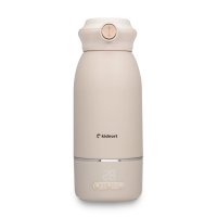 Incalzitor portabil pentru biberoane Kidnort Beige, 100 W, baterie 5200 mAh, USB-C, otel SUS316, fara BPA, dezinfectare la 65 C, capacitate 500 ml - 5