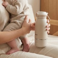 Incalzitor portabil pentru biberoane Kidnort Beige, 100 W, baterie 5200 mAh, USB-C, otel SUS316, fara BPA, dezinfectare la 65 C, capacitate 500 ml - 10