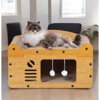 Casuta multifunctionala pentru pisici JollyMag KOT18 - Pat, loc de zgariat si joaca - 2