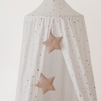 Ghirlanda catifea stelute, Little Amy, Bej deschis, 200 cm - 1