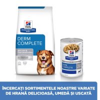 HILL'S Prescription Diet Derm Complete, dietă veterinară câini, hrană uscată, afecțiuni dermatologice HILL'S Prescription Diet Derm Complete, dietă veterinară câini, hrană uscată, piele & blana, 1.5kg - 18