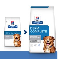 HILL'S Prescription Diet Derm Complete, dietă veterinară câini, hrană uscată, afecțiuni dermatologice HILL'S Prescription Diet Derm Complete, dietă veterinară câini, hrană uscată, piele & blana, 1.5kg - 8