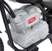 Motocicleta electrica pentru copii Speed Power Black, pornire la cheie, motor 250W, baterie 24V7Ah, roti pneumatice, scaun ergonomic din piele, lumina frontala LED, claxon, muzica preinstalata, pana la 80 kg - 5