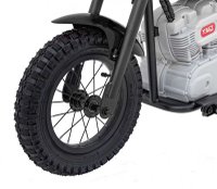 Motocicleta electrica pentru copii Speed Power Black, pornire la cheie, motor 250W, baterie 24V7Ah, roti pneumatice, scaun ergonomic din piele, lumina frontala LED, claxon, muzica preinstalata, pana la 80 kg - 6