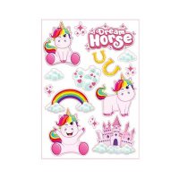 Set stickere perete Toi-Toys 3D Unicorn Dream Horse - 1