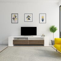 Comoda TV Sosruko Walnut-Alb - 1