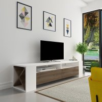 Comoda TV Sosruko Walnut-Alb - 4